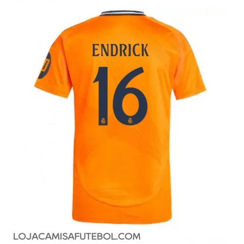 Camisa de Futebol Real Madrid Endrick #16 Equipamento Secundário 2024-25 Manga Curta